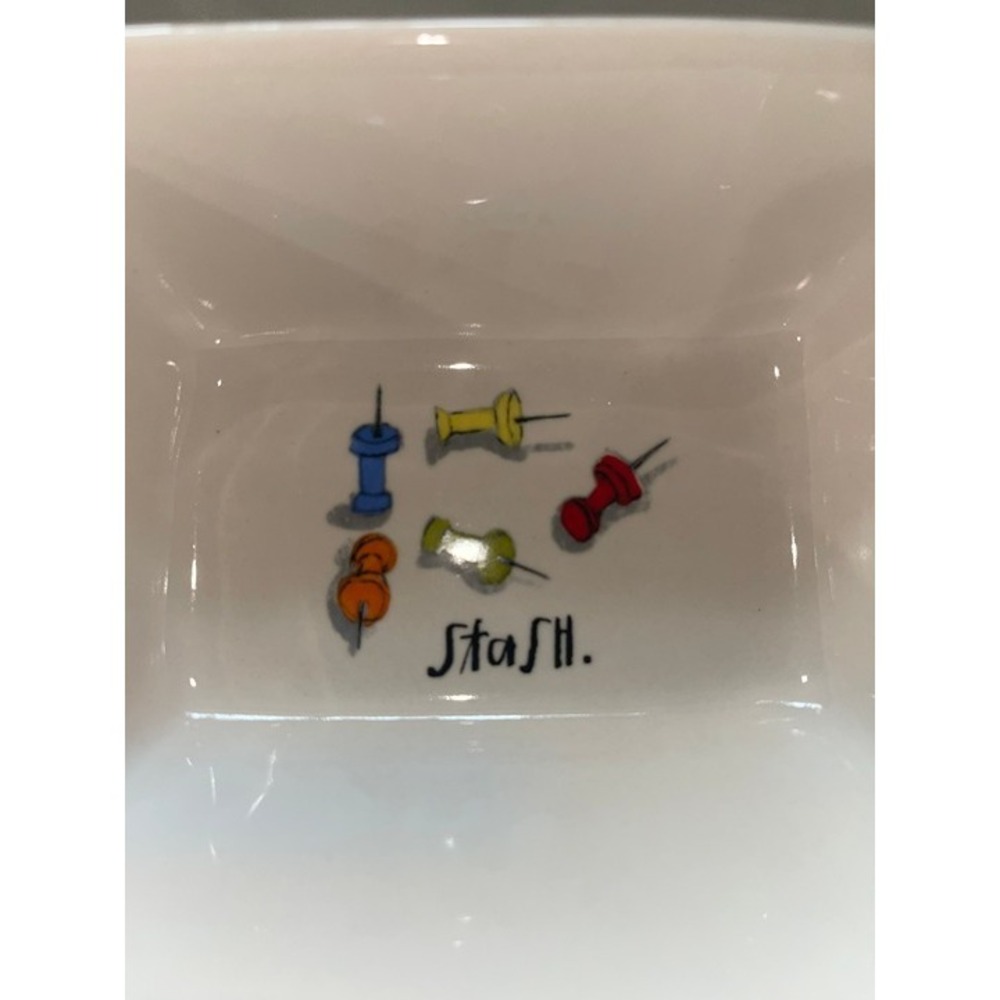 Rae Dunn Stash & Keep Divided Dish Tray Catch-all - Picture 2 of 5